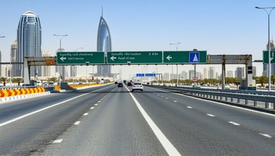 Dubai Road Toll Service Illustration